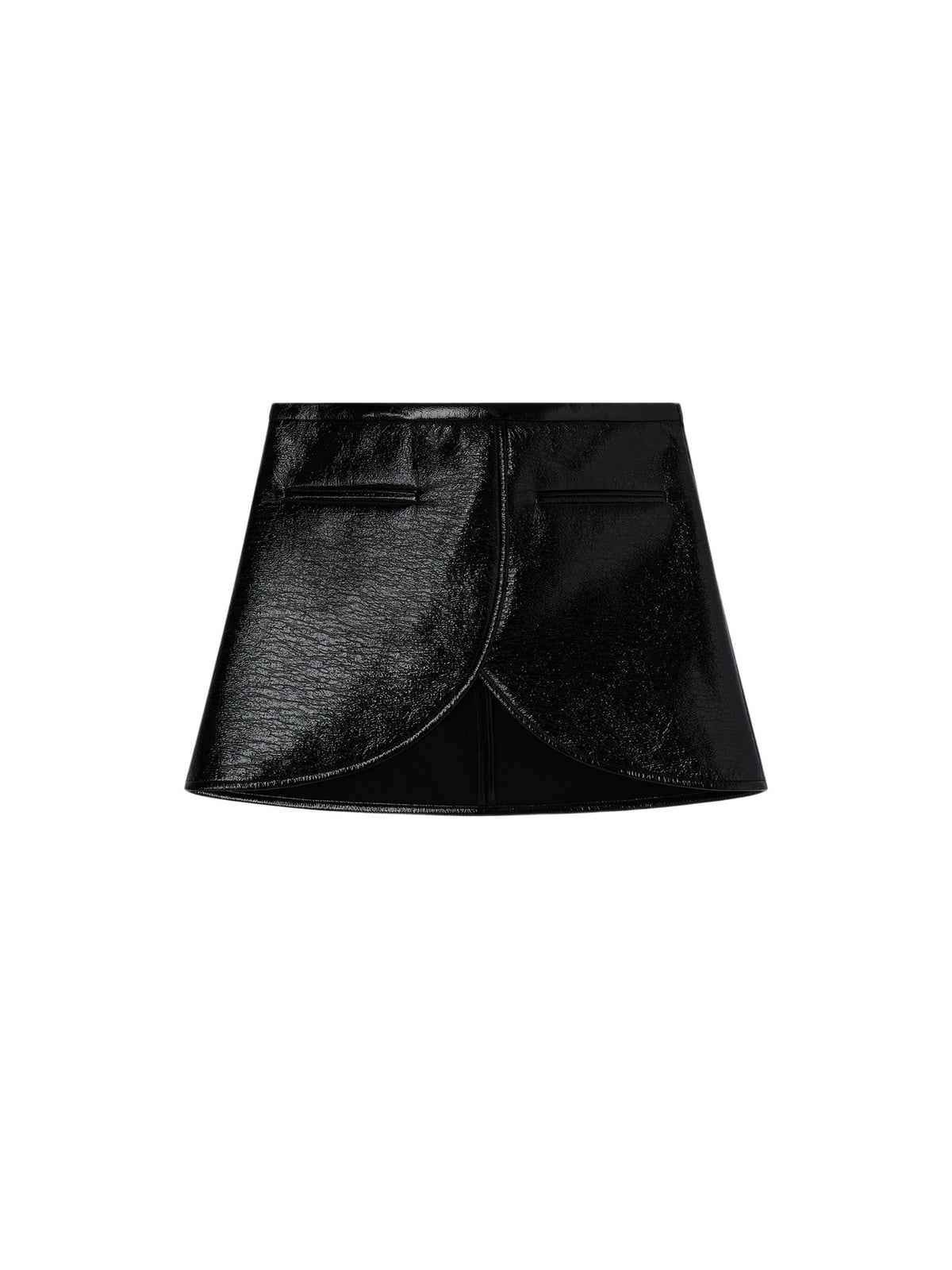 Jupe Ellipse en vinyle - Black