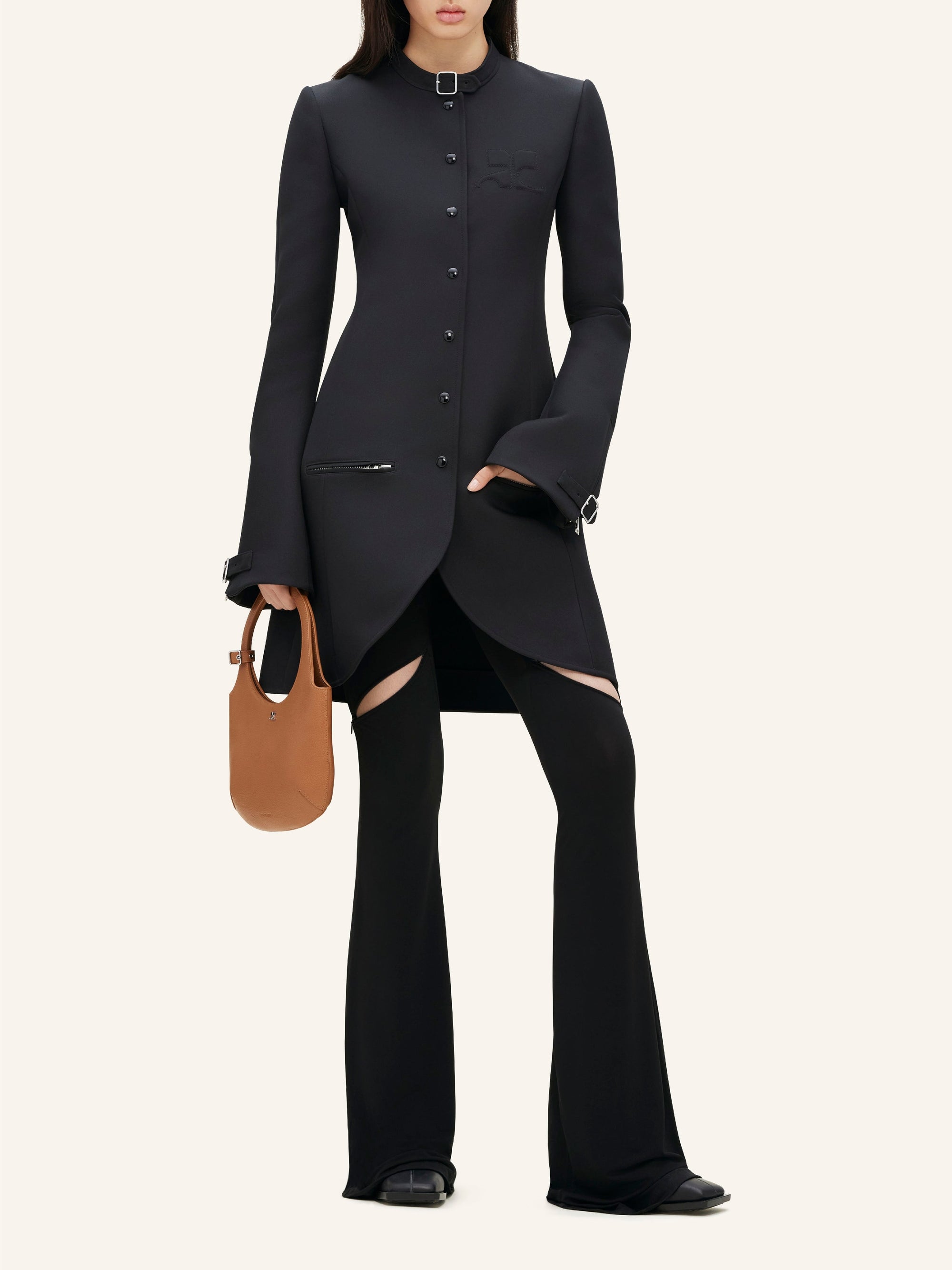 22pcs NEW / MANTEAU ELLIPSE EN TWILL - Black