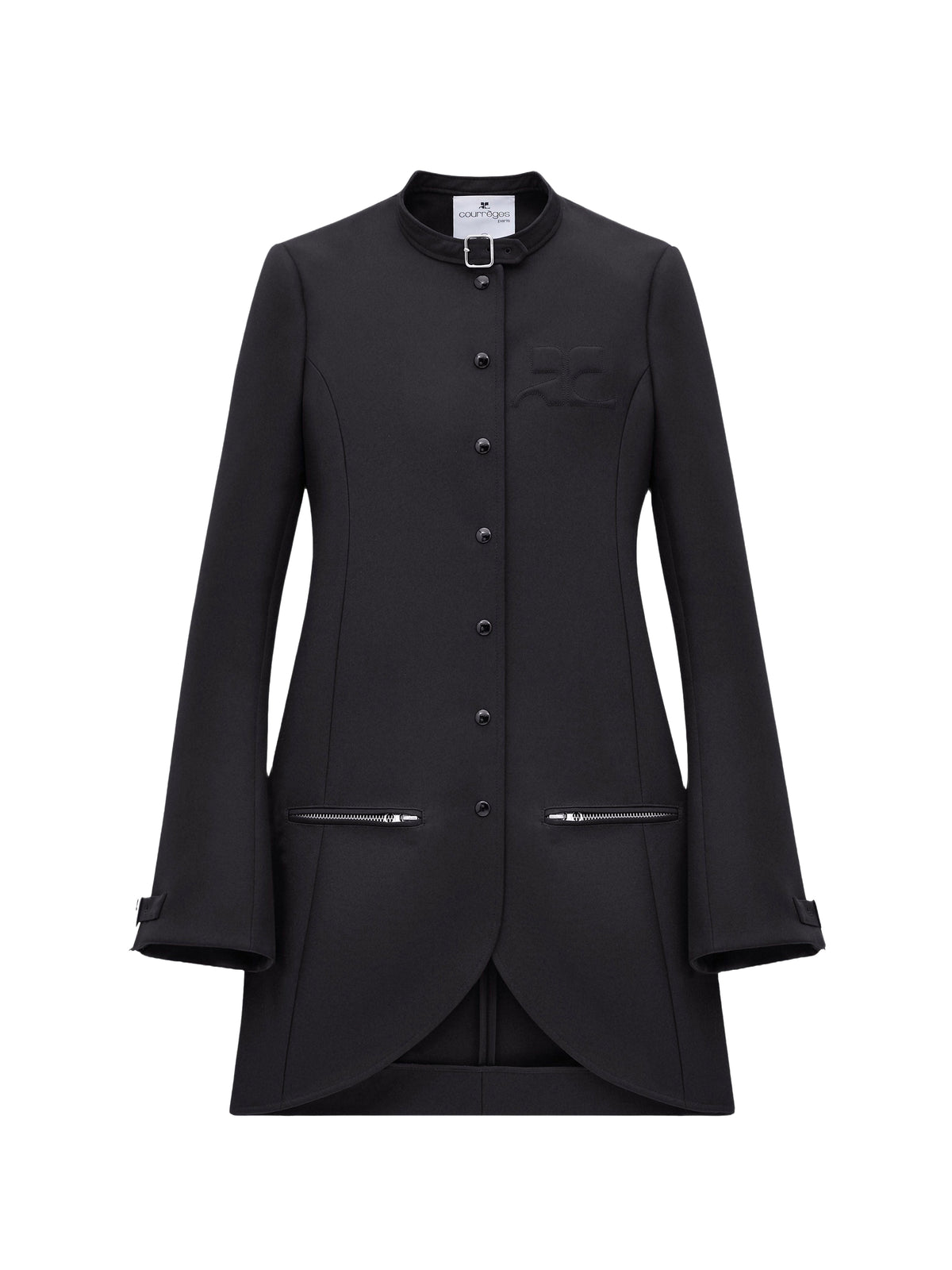 Manteau Ellipse en sergé - Black