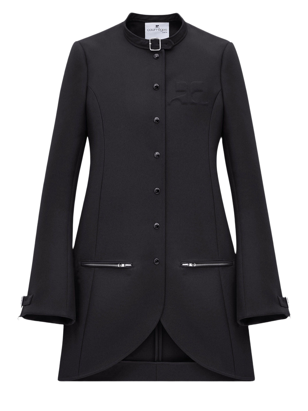 Manteau Ellipse en sergé - Black