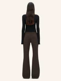 PANTALON RELAX BOOTCUT EN TWILL