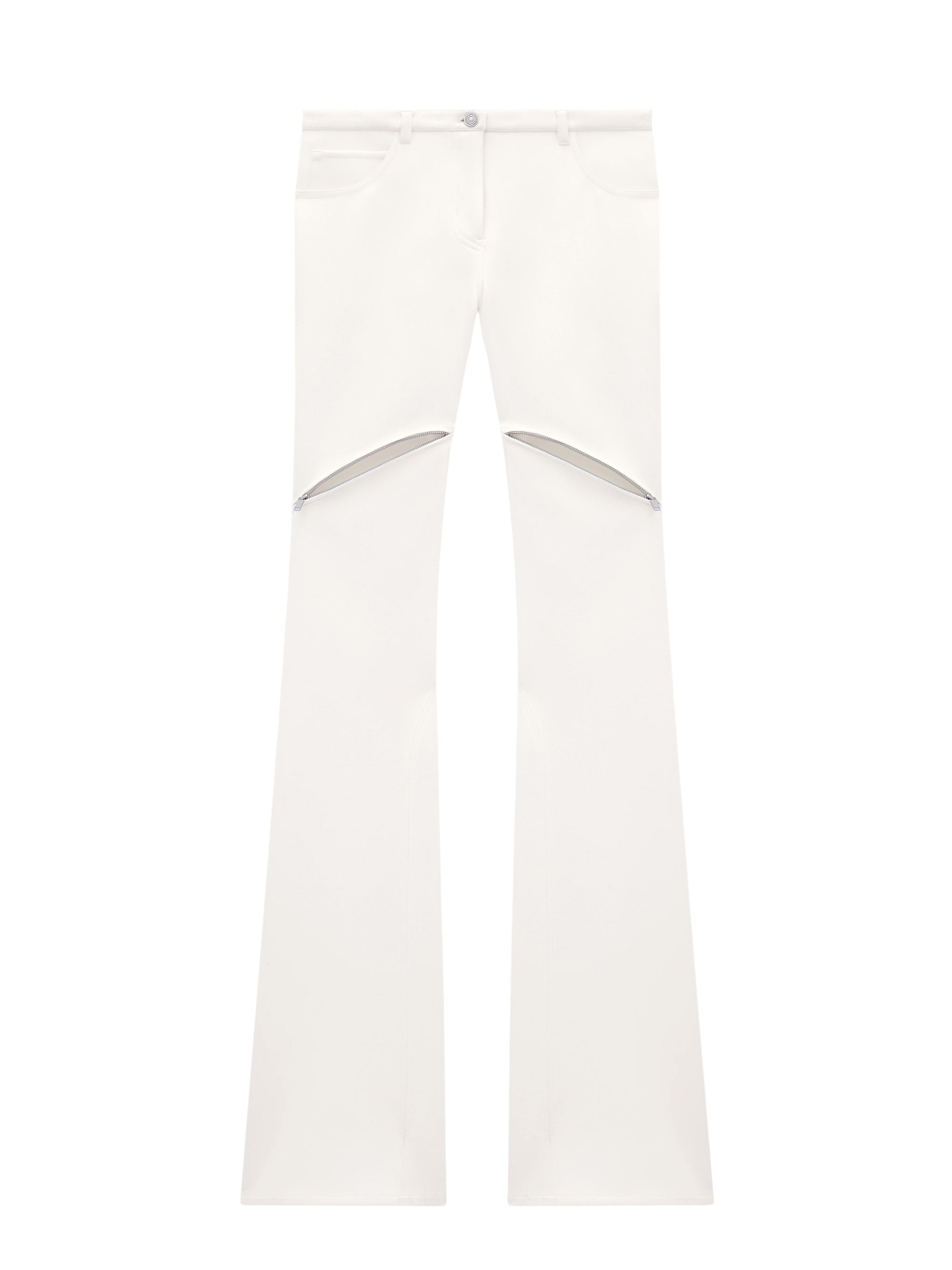 8pcs NEW / PANTALON ELLIPSE ZIPPÉ EN TWILL - Écru
