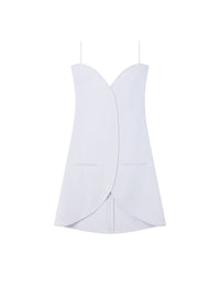 Robe courte ajustée Ellipse à fines bretelles - Ether