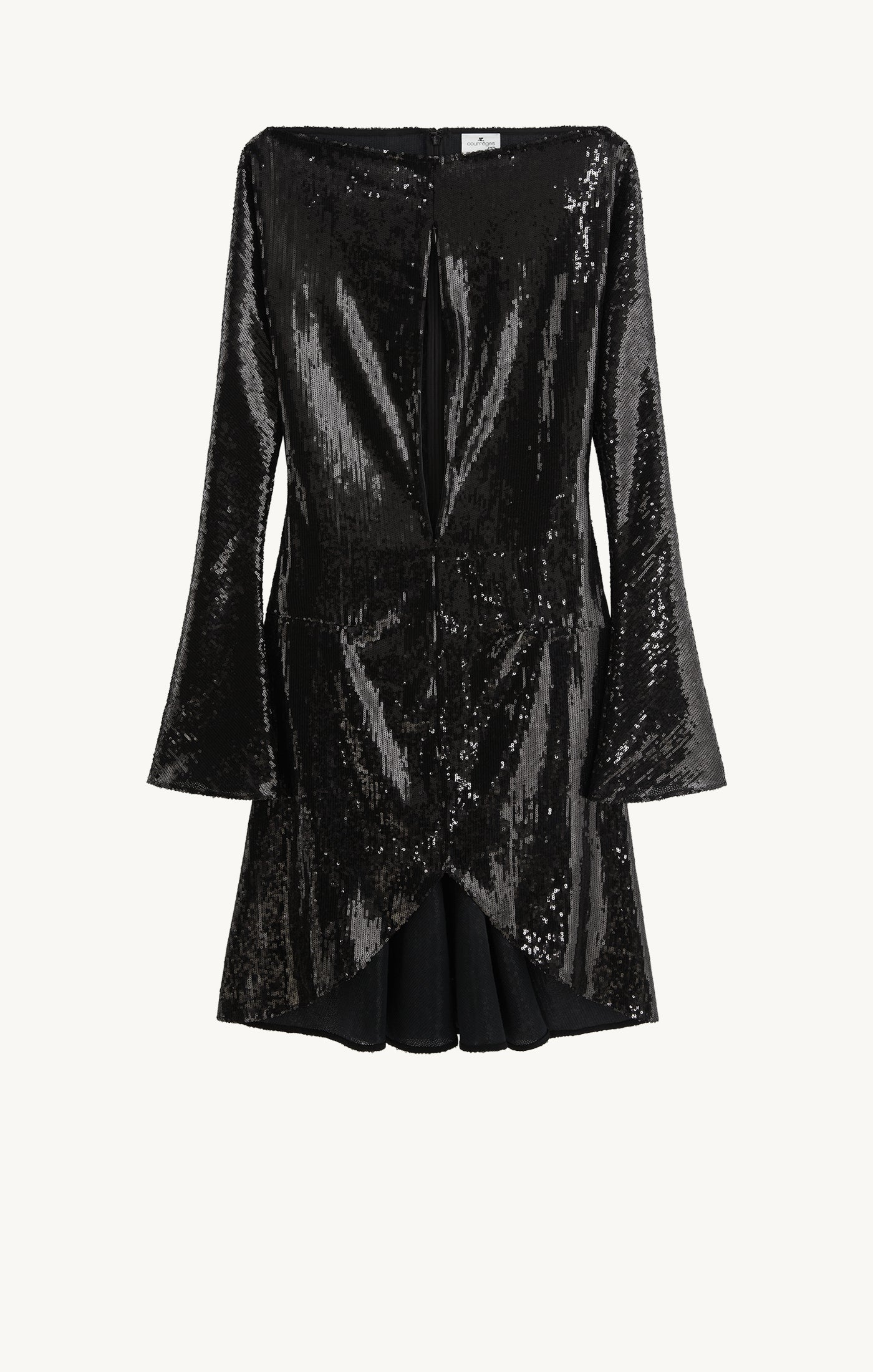 ROBE ZIPPÉE ELLIPSE À PAILLETTES