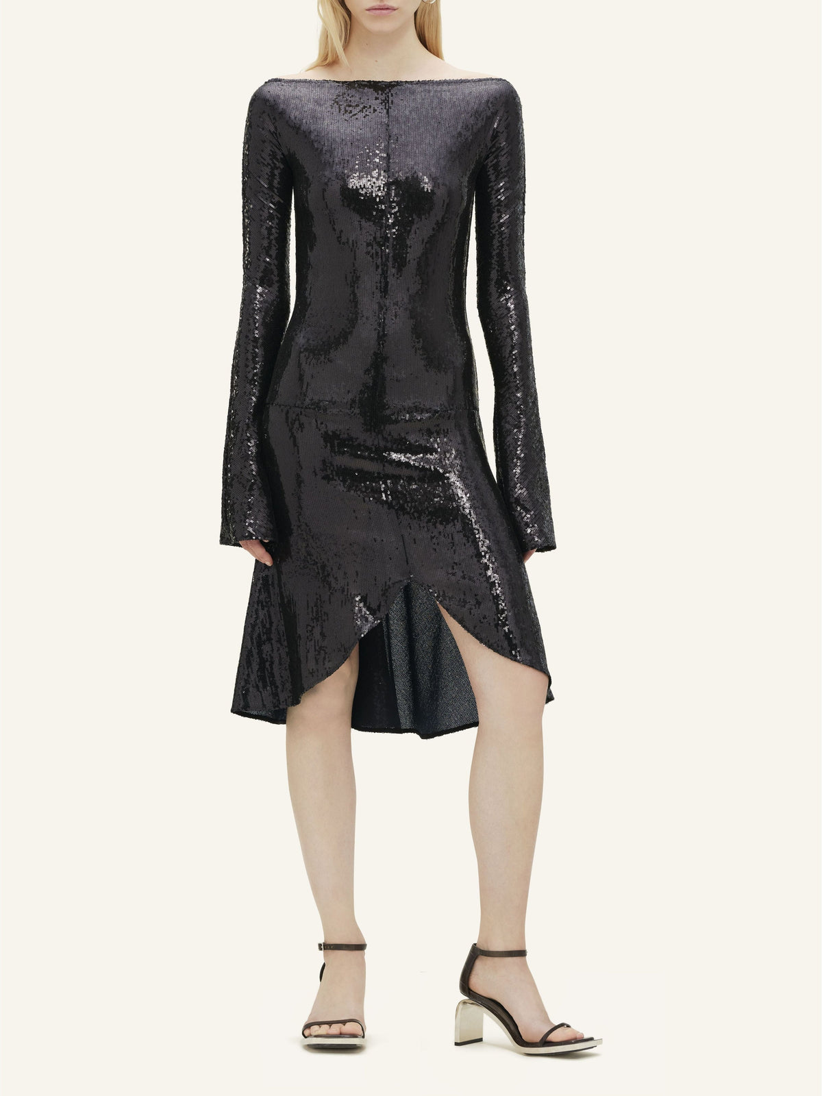 PRIX MARQUE : 350 / ROBE ZIPPÉE ELLIPSE À PAILLETTES