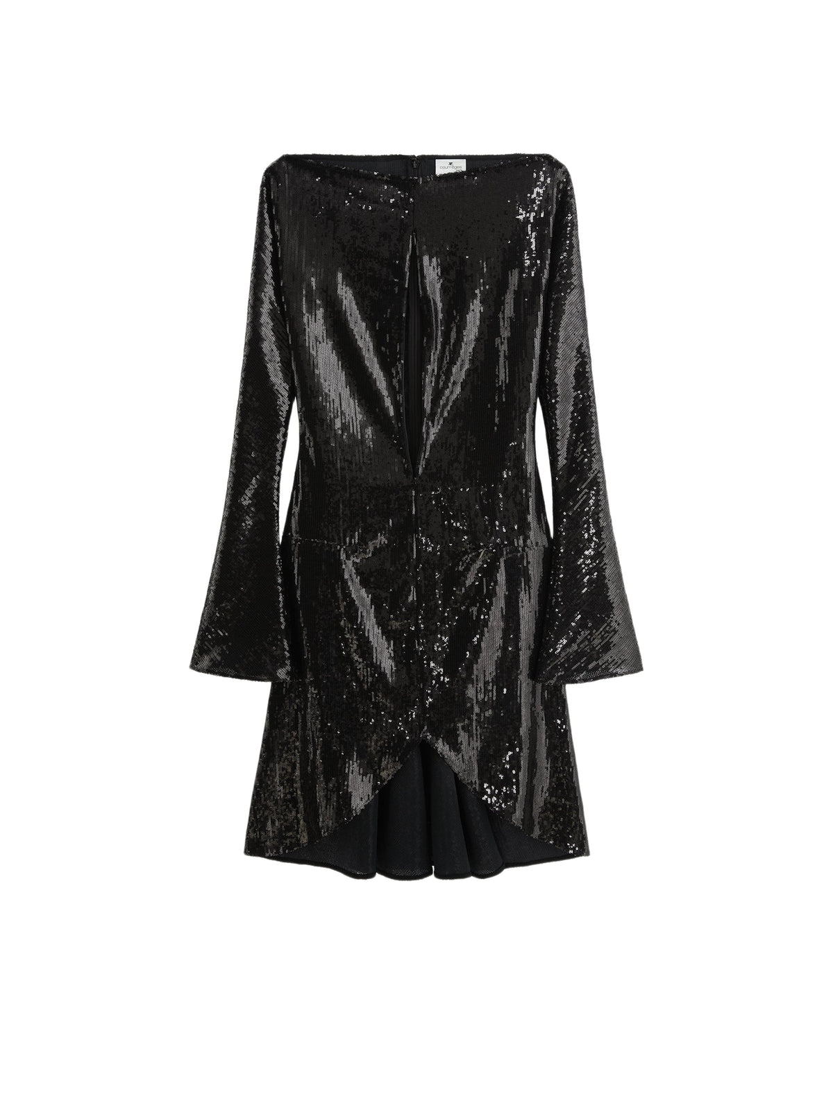 Robe zippée Ellipse à paillettes - Black
