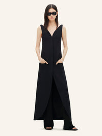 ELLIPSE LIGHT CREPE LONG DRESS-36
