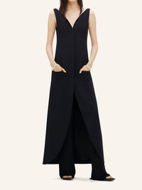 Robe Ellipse Heritage en crêpe - Black