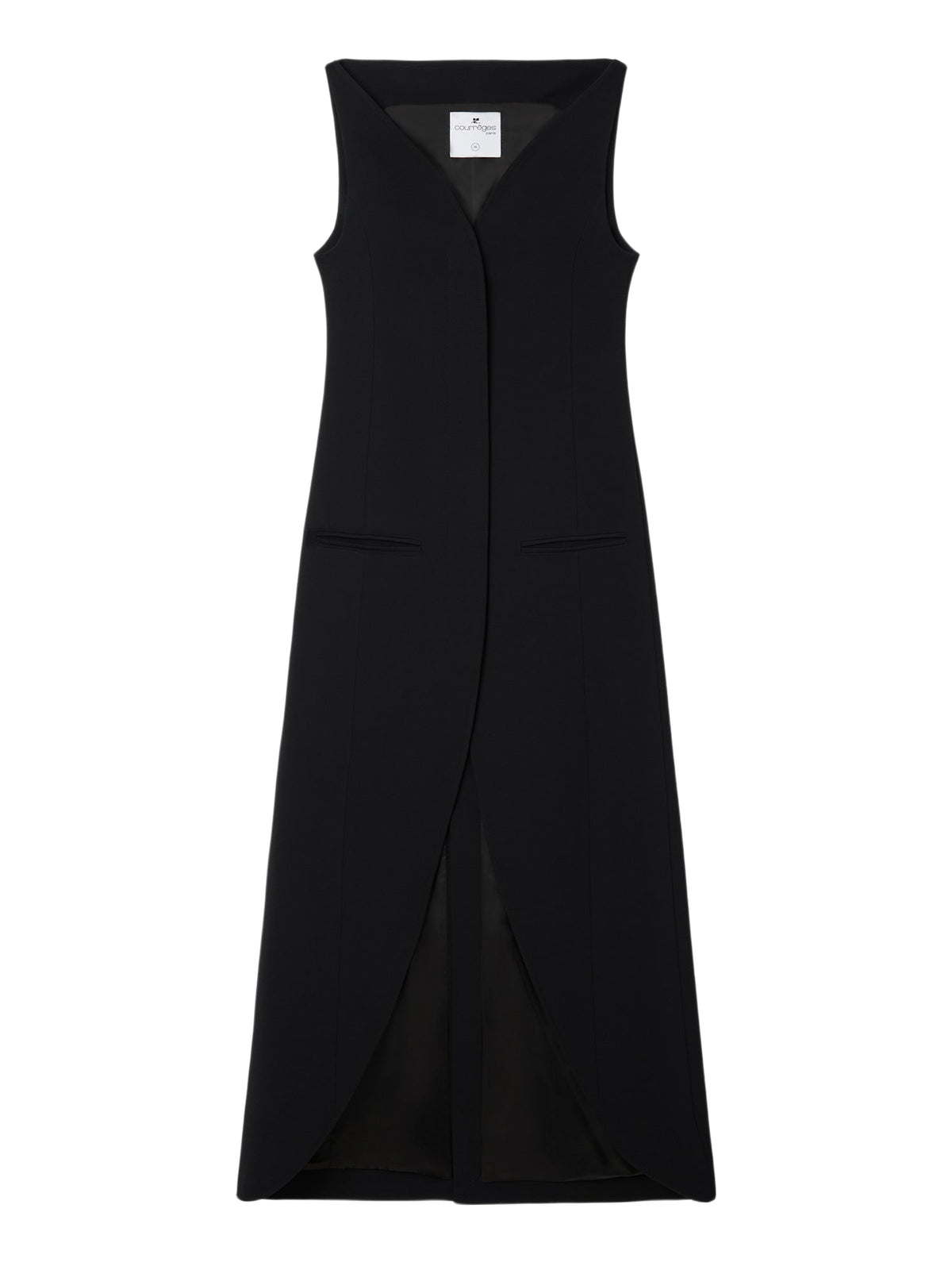 PRIX MARQUE : 350 / ELLIPSE LIGHT CREPE LONG DRESS-36