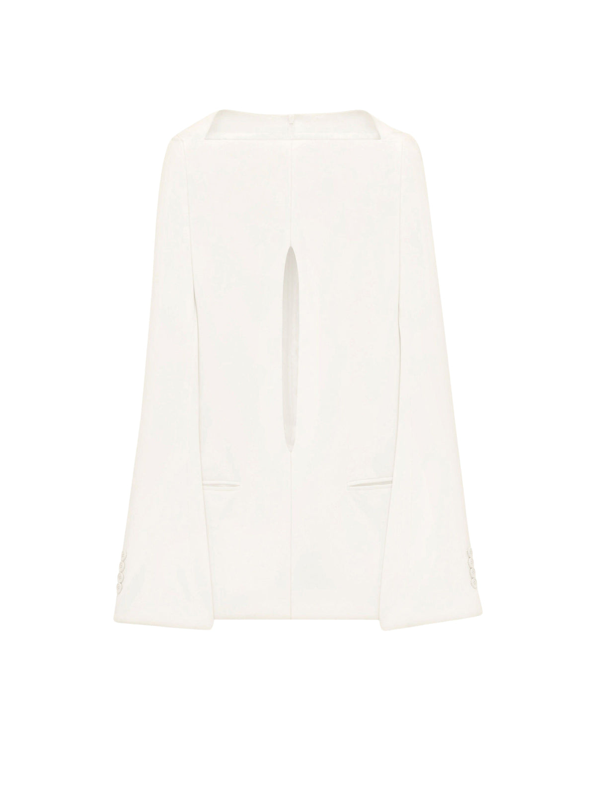 Robe ajustée encolure bateau ouverture devant - Heritage White