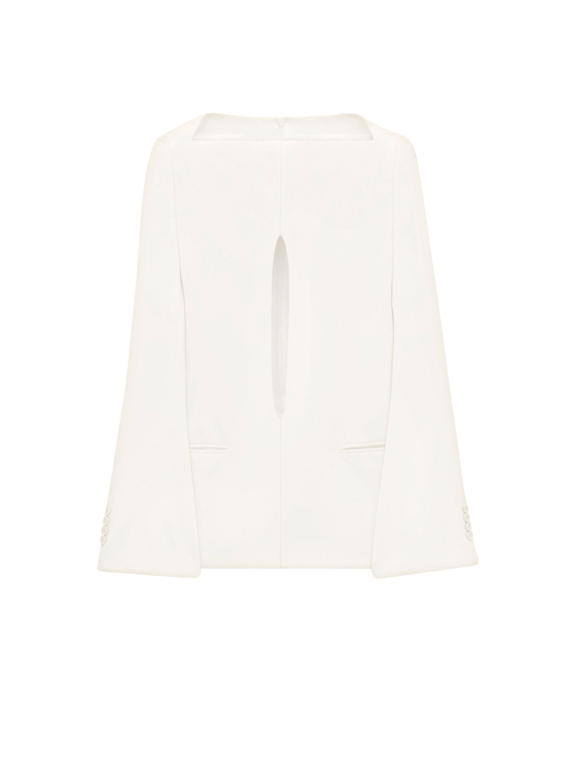 1pcs NEW / TUNIQUE TAILLEUR DÉCOUPÉE - Heritage white