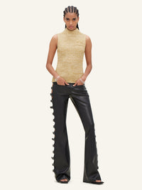 PRIX MARQUE : 110 / HIGH NECK RAFFIA TOP-36