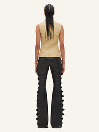 PRIX MARQUE : 110 / HIGH NECK RAFFIA TOP-36