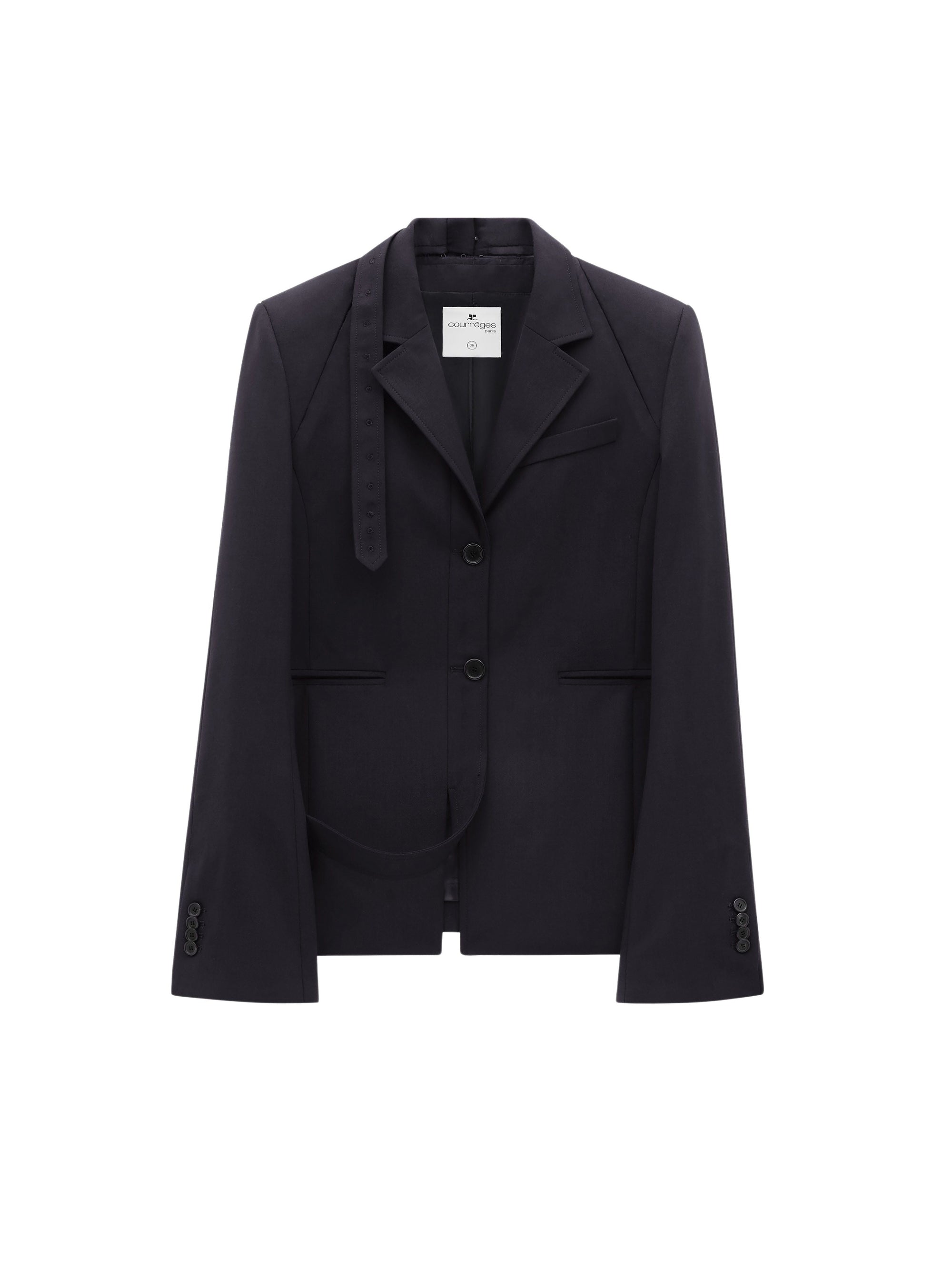 10pcs NEW / VESTE TAILLEUR MODULAR EN LAINE - Black