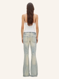54pcs NEW / PANTALON BOOTCUT RELAX EN DENIM - Light blue wash