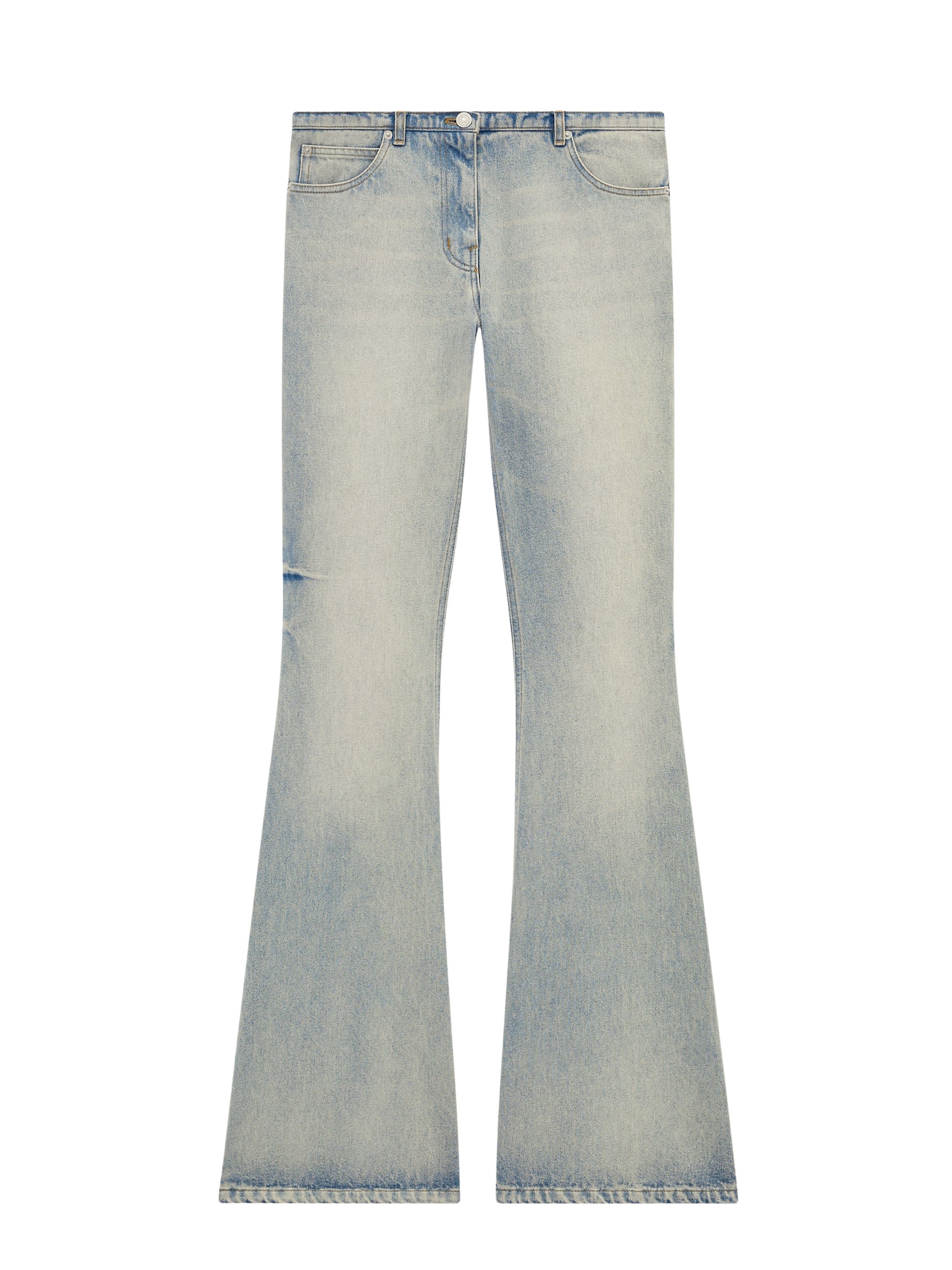 54pcs NEW / PANTALON BOOTCUT RELAX EN DENIM - Light blue wash
