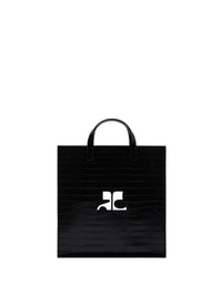 6pcs NEW / SAC TOTE AC HÉRITAGE CROCO - Black