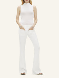 PRIX MARQUE : 80 / HIGH NECK SS CREPE JERSEY