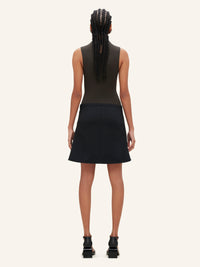 PRIX MARQUE : 80 / HIGH NECK SS CREPE JERSEY