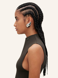 PRIX MARQUE : 80 / HIGH NECK SS CREPE JERSEY