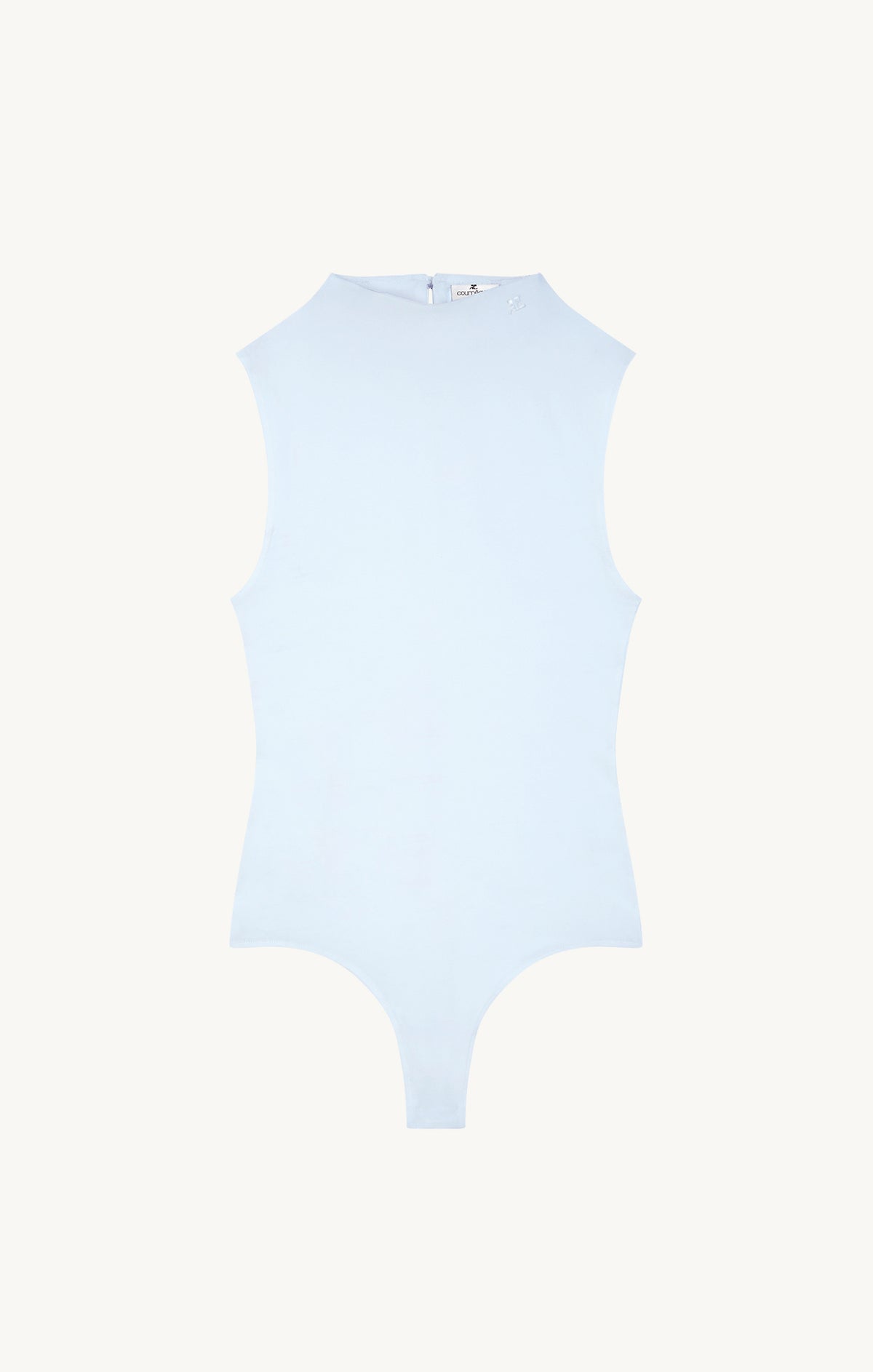 HIGH NECK SS CREPE JERSEY