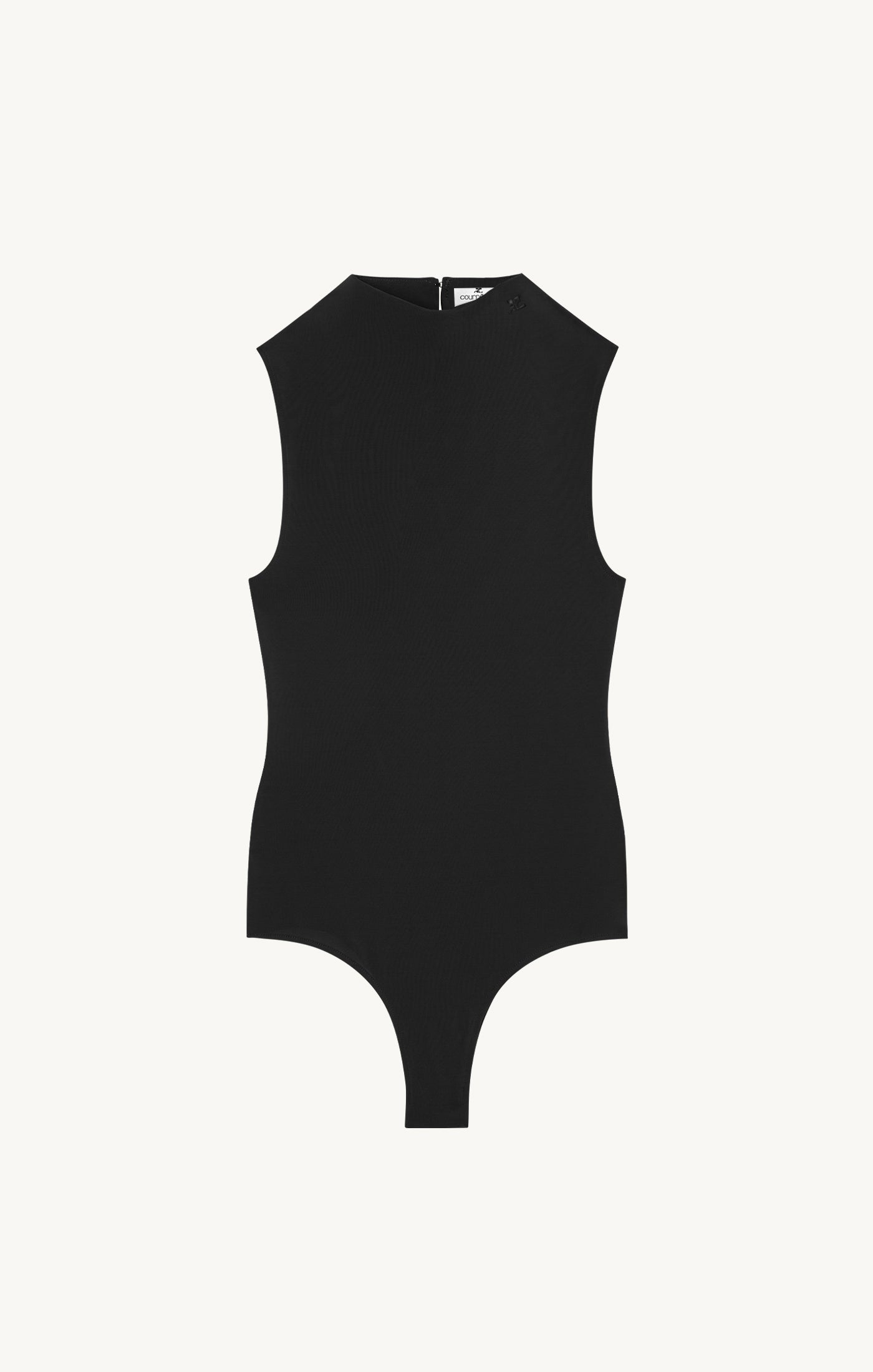 HIGH NECK SS CREPE JERSEY