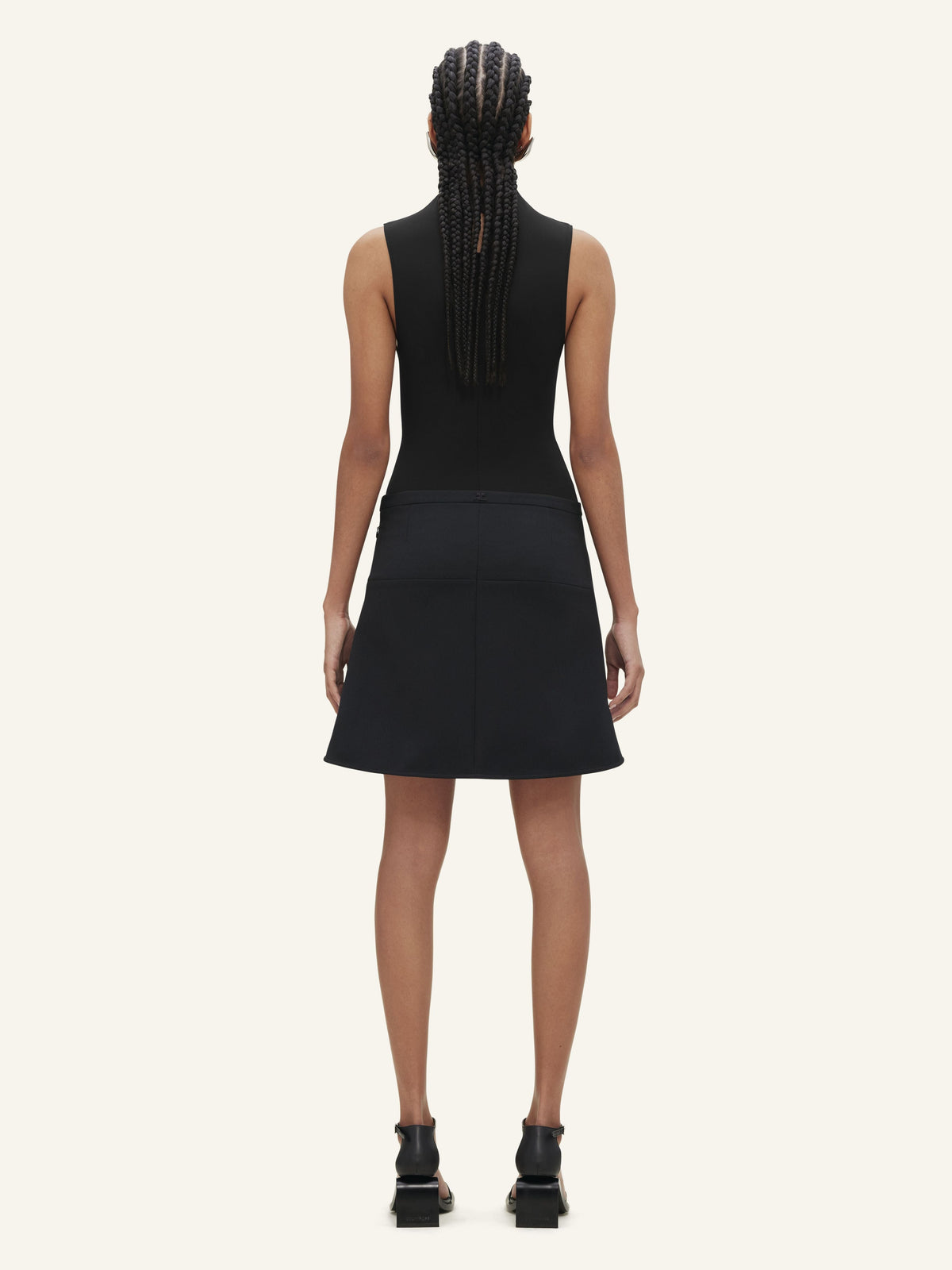 PRIX MARQUE : 80 / HIGH NECK SS CREPE JERSEY