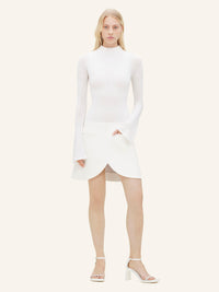 HIGH NECK CREPE JERSEY