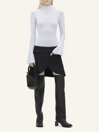 PRIX MARQUE : 100 / HIGH NECK CREPE JERSEY