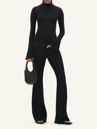 PRIX MARQUE : 100 / HIGH NECK CREPE JERSEY