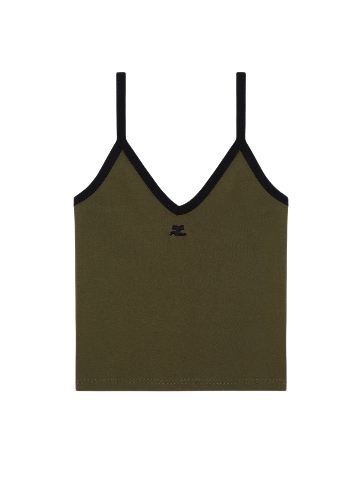 PRIX MARQUE : 80 / CONTRAST V NECK TANK TOP-S