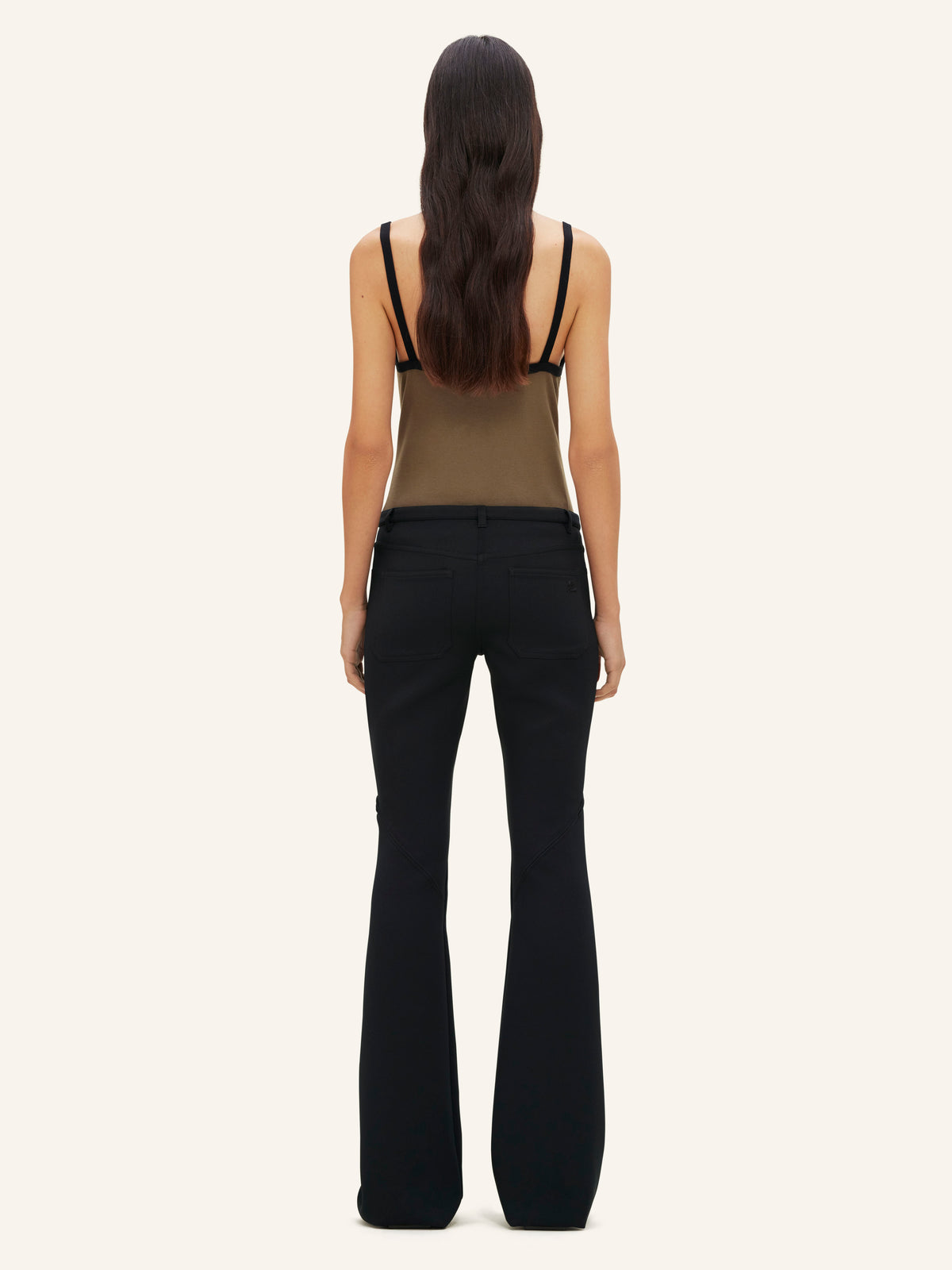CONTRAST V NECK TANK TOP-S