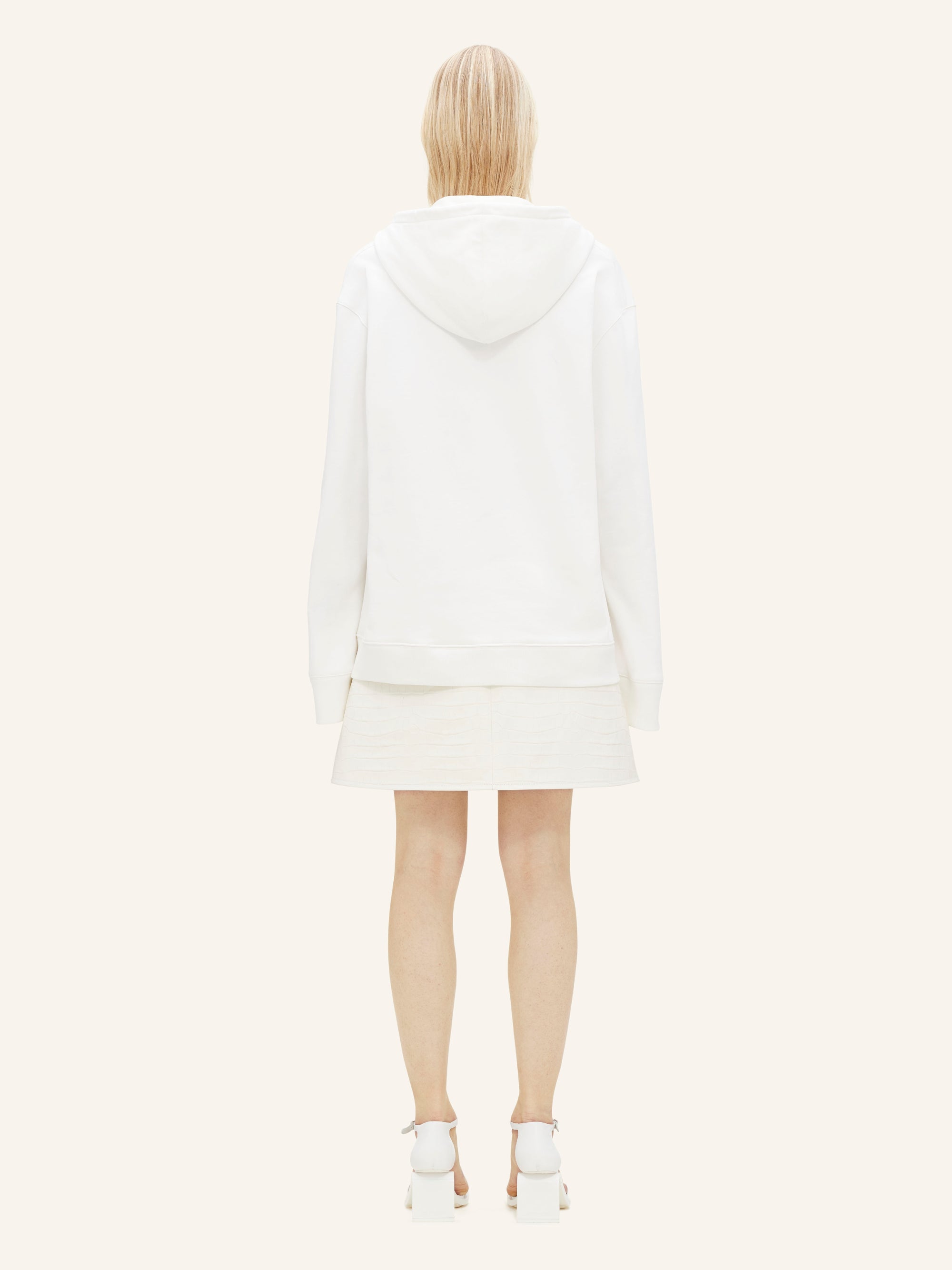 19pcs NEW / HOODIE HYPERBOLE EN MOLLETON - Heritage white