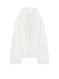 Sweat à capuche Hyperbole oversize en molleton - Heritage White