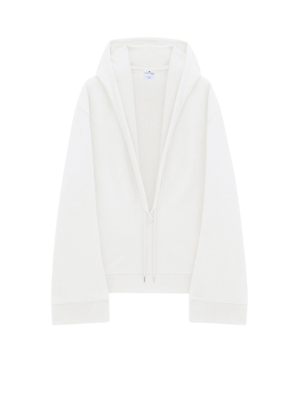 Sweat à capuche Hyperbole oversize en molleton - Heritage White