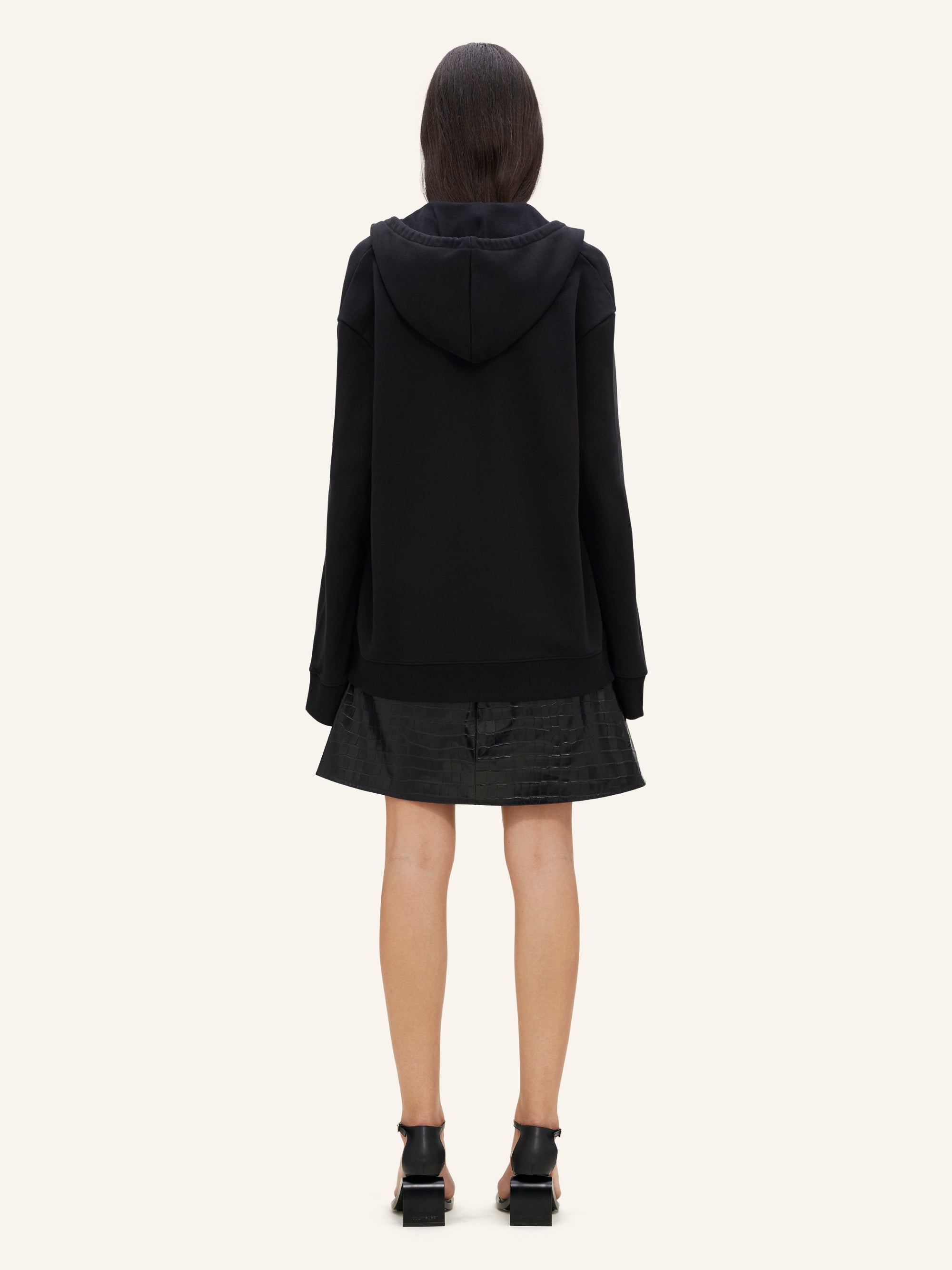 23pcs NEW / HOODIE HYPERBOLE EN MOLLETON - Black