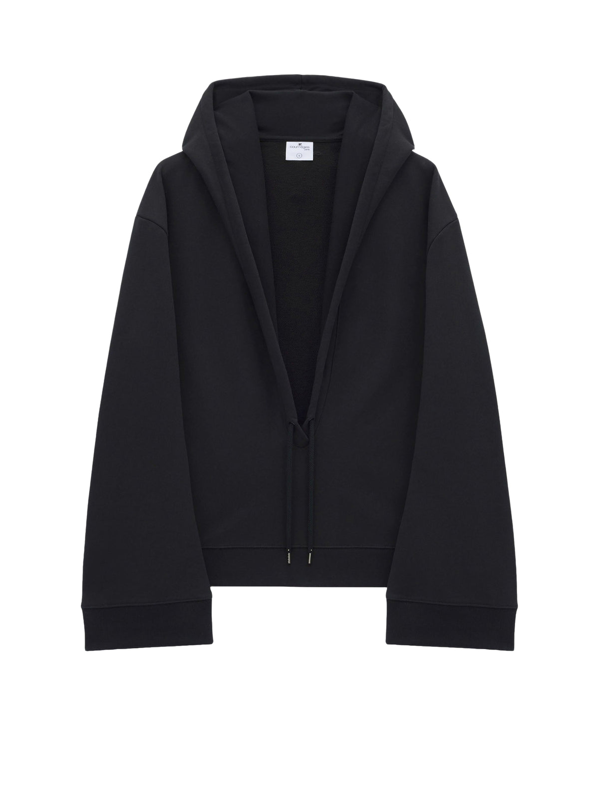 Sweat à capuche Hyperbole Cocoon oversize - Black