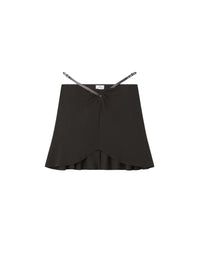 Slash Ellipse mini skirt - Mud Brown