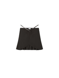 Jupe mini Slash Ellipse - Mud Brown