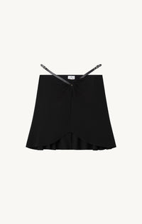 PRIX MARQUE : 150 / SLASH ELLIPSE CREPE JERSEY MINI SKIRT-36