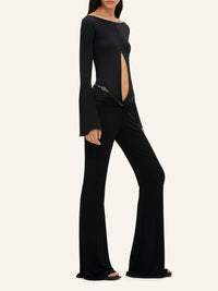 Pantalon Slash à sangle - Black