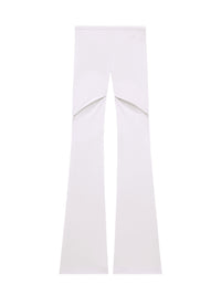 PRIX MARQUE : 120 / ELLIPSE ZIPPED CREPE JERSEY BOOTCUT PANTS-34