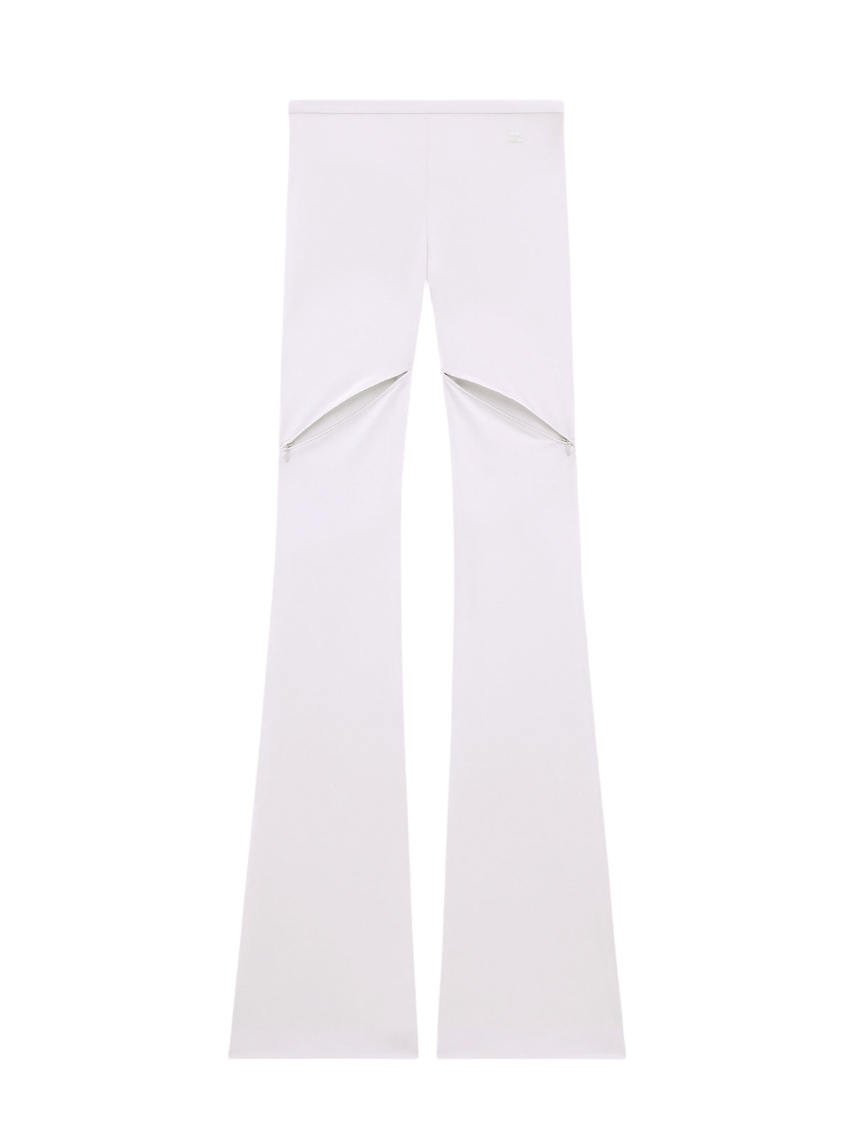 PRIX MARQUE : 120 / ELLIPSE ZIPPED CREPE JERSEY BOOTCUT PANTS-34
