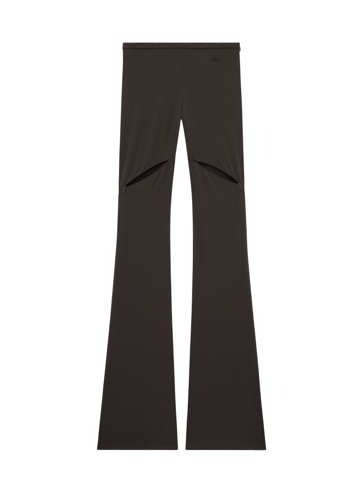 PRIX MARQUE : 120 / ELLIPSE ZIPPED CREPE JERSEY BOOTCUT PANTS-36