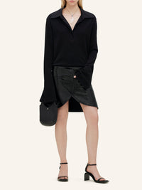 Polo manches longues - Black