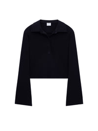 Polo manches longues - Black