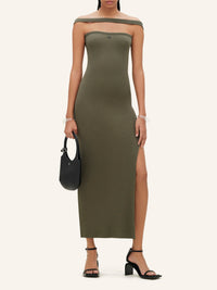 Robe mini croisée 90's - Camouflage Green