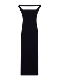 33pcs NEW / ROBE LONGUE HYPERBOLE 90'S CÔTELÉE - Black