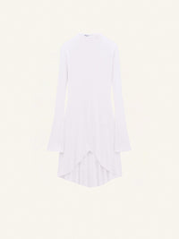 HIGH NECK CREPE JERSEY DRESS-S