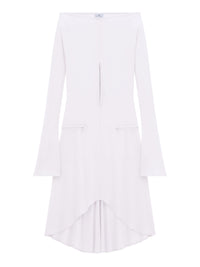 PRIX MARQUE : 250 / DROP ZIPPED CREPE JERSEY DRESS-34
